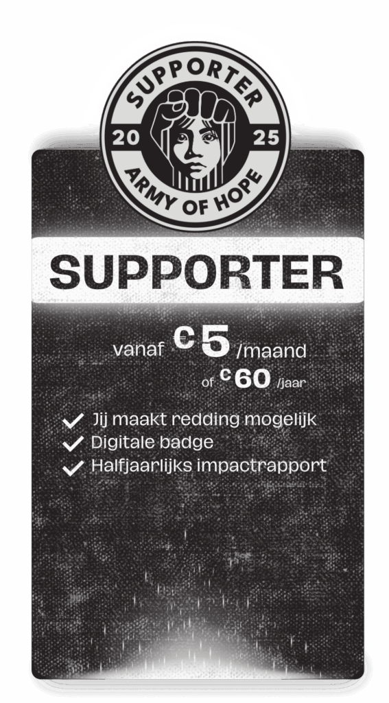 Army of Hope supporter