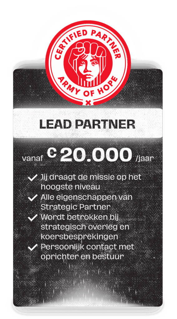 Army of Hope lead partner